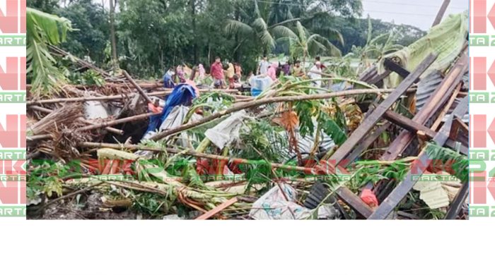 টর্নেডোয় নোয়াখালীতে ১১ বসতঘর বিধ্বস্ত